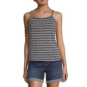 a.n.a Womens Square Neck Sleeveless Tank Top Size Large